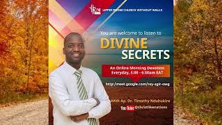 Divine secrets|Pray for your church series|That it shall be what it ought to be|Dr Timothy Nduhukire