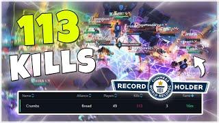 113 KILLS 16M FAME !! | EU | CRUMBS | Albion Online ZVZ