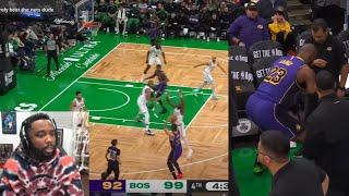 LEBRON INJURED! Reacting To LAKERS at CELTICS | FULL GAME HIGHLIGHTS | March 8, 2025