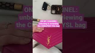 The CHEAPEST YSL bag!? on my channel | unboxing & review of the Saint Laurent wristlet