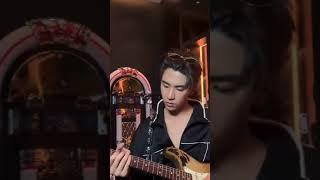 Perth is playing guitar  he's a rocker️️‍ #perth #perthtanapon #perthppe #perthsanta #santapp