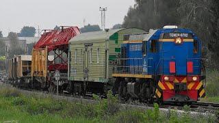 Маневровый тепловоз и приветливая бригада / Shunting locomotive and friendly crew