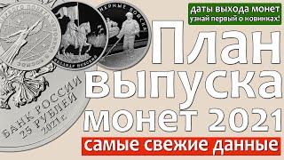 Новинки монет России 2021! Самый полный план выпуска монет