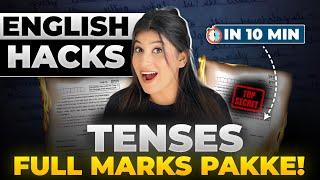 TENSES Short Trick Class 10 English Error/Correction Most Expected QuestionsOne shot Revision