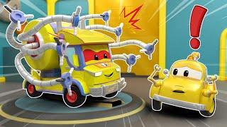 Oh no! EVIL TICKLE TRUCK crashes into bricks | Car Repair | Tom's Garage | Kids Cartoon