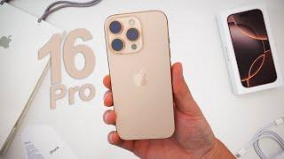 iPhone 16 Pro Unboxing, Hands On & First Impressions! (Desert Titanium)