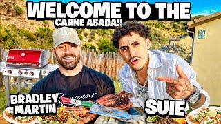 BRADLEY MARTYN PULLS UP TO THE CARNE ASADA!!!! (he almost fought pops…)