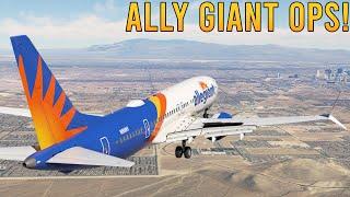 ️ Allegiant MAX 8 to Vegas!  KSGF  KLAS  Navigraph Update!