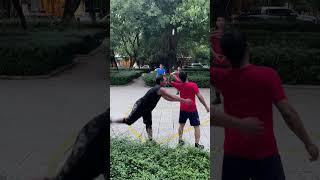 Insane Shuttlecock Kicking Skills! 4 Guys Take It to the Next Level!