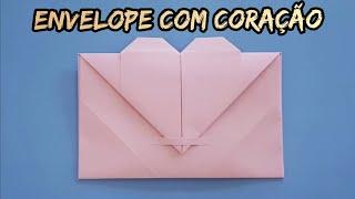 Como Fazer Envelope com Coração