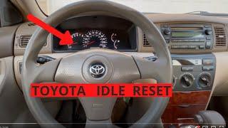 Toyota Idle Reset / After new battery