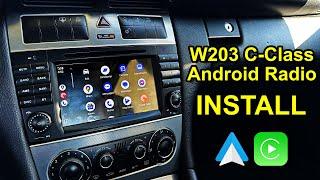 Installing an Android Head Unit in a Mercedes C-Class (W203 Xtrons Radio)