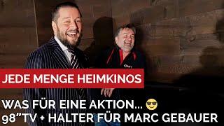 Marc Gebauer bekommt den perfekten TV Halter für seinen 98" Megafernseher. Was für eine Aktion....