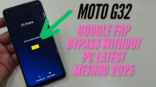 Moto G32 Google Frp Bypass Android 12 Easy Method 2024