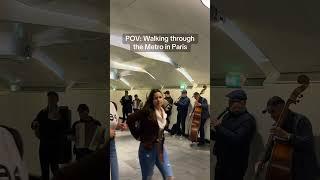 POV: You stumble upon some live music between stops in the Paris Metro #shorts