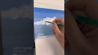 How to paint CLOUDS! ️  #easypainting #clouds #paintingtips #tipsandtricks