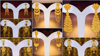 Daily wear earrings designs in gold tops #2025 earrings designs with price #earrings​ #gold​#trendy