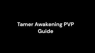 BDO Tamer Awakening PVP Guide