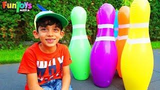 Jason Collects Inflatable Bowling Pins