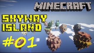 #01 Первый квест. Skyway Island. Minecraft v1.8.8. Let's play Летсплей Выживание