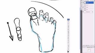 McFarlane Art Lesson - (How to Draw Feet + Hulk Feet)