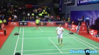 Lin Dan vs Lucas Claerbout   Perfect camera angle 2015