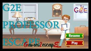 G2E Professor Escape Walkthrough [Games2Escape]