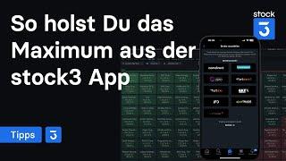 stock3 App: Unterwegs am Puls der Börse  Mit dieser Anleitung holt Ihr das Maximum heraus