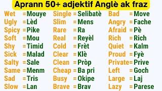 Ann aprann Pale Anglè ak Ann Pale Anglè kou Anglè ak Vokabilè Anglè - kou Anglais - Vokabilè Anglais