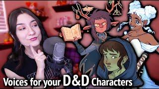 creating VOICES for your Dungeons & Dragons characters
