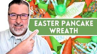 Easter 21" Deco Mesh Poof Style Wreath - Easter DIY - #easter @DavesWreaths