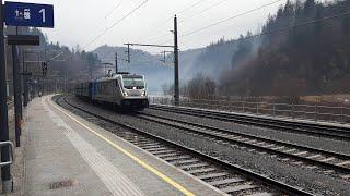 Railpool 187 342 mit Cargoserv Erzleerzug in Weißenbach-St.Gallen