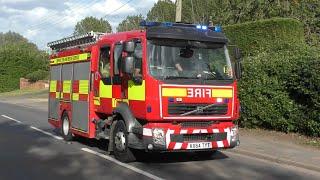 Suffolk Fire & Rescue Service - Clare C/WrT responding 12-06-20222