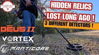 Metal Detecting for Relics With 3 Powerful Detectors on a 1700’s Homesite !