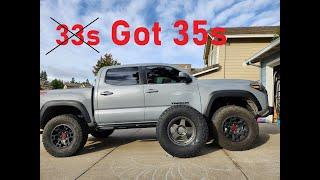 From 33s to 35s - 3rd Gen Toyota Tacoma TRD Off-Road