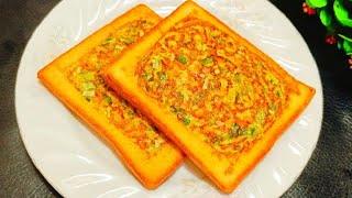 Quick & Tasty Vegetable Toast Recipe! It's So Delicious! Korean Street Toast! Breakfast Recipe