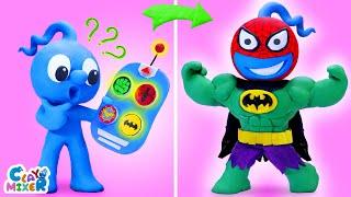 Tiny Controls Superhero | Clay Life Story | Claymixer TDC