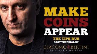 How to MAKE a COIN APPEAR : Coin Magic  EASY - TUTORIAL by Bertini