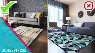 LIVING ROOM HACKS! How To Choose The Best Rugs