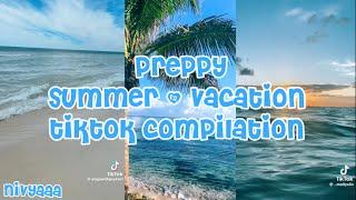 preppy summer + vacation tiktok compilation | ️️ | i wanna go to the beach so bad!  |