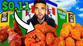 LIVING on WORLD'S BEST CHICKEN WINGS for 24 HOURS (Gordon Ramsay, KFC, Hot Ones & More)!