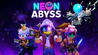 Neon Abyss, 2D Rogue-Like Run N Gun playthrough Zeus Boss fight.