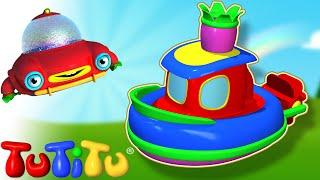  TuTiTu Builds a Boat -  Fun Toddler Learning with Easy Toy Building Activities 