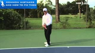 serve ready position tennis video