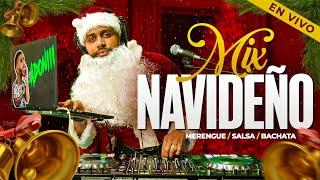 MIX NAVIDEÑO LOS MEJORES MERENGUE , SALSA, BACHATA NAVIDEÑA  MEZCLANDO EN VIVO ADONIII 