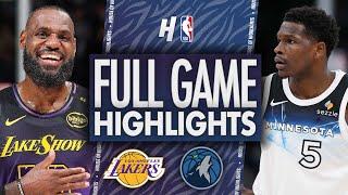 Los Angeles Lakers vs Minnesota Timberwolves - Full Game Highlights | December 2, 2024-25 NBA Season