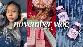 NOVEMBER VLOG: VLOGMAS DAY 1, CATCHING UP & NEW VLOGMAS INTRO!