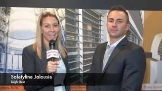 Spec-Net Interviewing SafetyLine Jalousie at DesignEx Melbourne