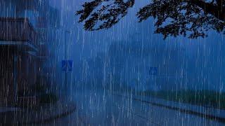 Sleep Immediately and Sleep Well All Night - Torrential Rainstorm & Massive Thunder Sounds at Night