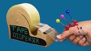 How to make a tape dispenser - DIY tape cutter